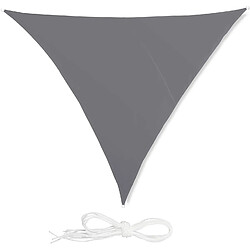 Helloshop26 Voile d'ombrage triangle 4 x 4 x 4 m gris 13_0002940_2