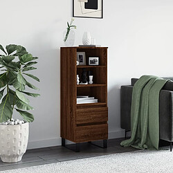 Maison Chic Buffet,Meuble de Rangement,commode pour salon,Cuisine Chêne marron 40x36x110 cm Bois d'ingénierie -MN43221