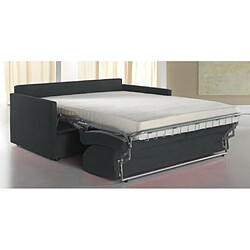 Avis Inside 75 Canapé lit 2-3 places SUN convertible EXPRESS 120 cm microfibre gris matelas épaisseur 16cm