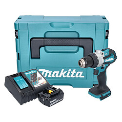 Makita DHP 489 RG1J Perceuse-visseuse à percussion sans fil 18 V 73 Nm Brushless + 1x batterie 6,0 Ah + chargeur + Makpac