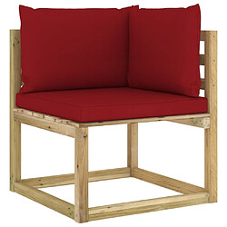 Acheter Maison Chic Salon de jardin 10 pcs + coussins - Mobilier/Meubles de jardin - Table et chaises d'extérieur bois de pin imprégné -MN59671