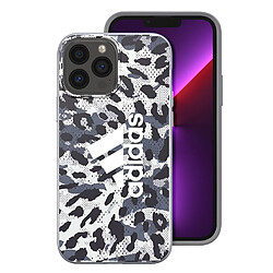 Adidas Coque Silicone pour iPhone 13 Pro Max Imprimé Léopard Bords Surélevés Camouflage