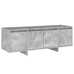 vidaXL Meuble TV gris béton 120x30x40,5 cm bois d'ingénierie