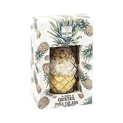 Totalcadeau Verre ananas cocktail à ingrédients pour pina colada préparation