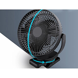 Universal Ventilateur à clips alimenté par batterie, ventilateur rechargeable de 5 pouces 5000mAh pour bébés, ventilateur USB de refroidissement portatif pour poussettes Chariot de golf | Gadget USB