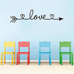 Wewoo Sticker mural 2 PCS LOVE Motif DIY Famille Maison Décoratif Amovible Stickers Muraux