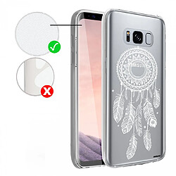 Coque Samsung Galaxy S8 360 intégrale transparente Attrape reve blanc Ecriture Tendance Design Evetane.