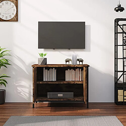 Avis Maison Chic Meuble TV scandinave - Banc TV pour salon avec portes chêne sonoma 60x35x45cm bois d'ingénierie -MN97978