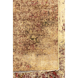 Vidal Tapis de laine 290x193 jaune Vintage Royal