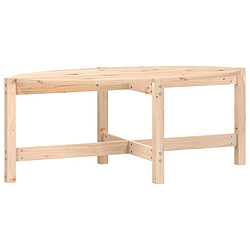 ComfortXL Table Basse 118x63x45 Cm Bois Massif De Pin