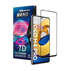 Crong 7D Nano Flexible Glass - Protecteur d'écran hybride à couverture totale 9H POCO M4 Pro 5G