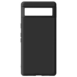 Avizar Coque pour Google Pixel 6a Résistante Silicone Gel Souple Flexible Légère Noir