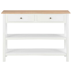 Avis Maison Chic Commode Buffet - Meuble de rangement Blanc 110x35x80 cm MDF -GKD60823