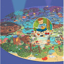 Universal Puzzle jouets éducatifs dessinés à la main puzzle board style rond boîte ronde ensemble enfant cadeau puzzle