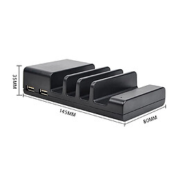 Acheter YP Select Base de support de charge pour 4 ports USB Support de charge pour téléphone portable - Noir