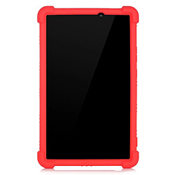 Coque en silicone avec béquille rouge pour votre Huawei MatePad T8