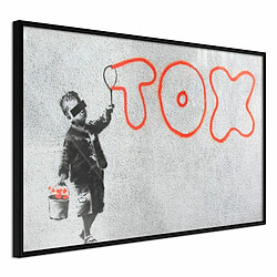 Paris Prix Affiche Murale Encadrée Banksy Tox 30 x 20 cm Noir