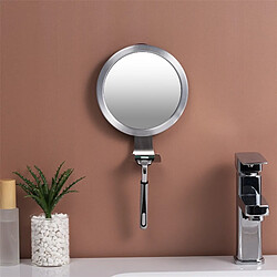 Universal Miroir de douche anti-brouillard inox toilette miroir de rasage mur miroir de toilette aspirateur crochet pour la salle de bain