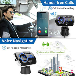 INF Transmetteur FM sans fil pour la voiture Bluetooth 5.0 QC3 pas cher