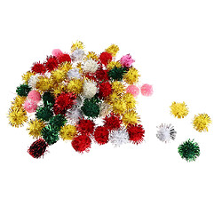 Pom Poms Boules Multicolores pour Enfant