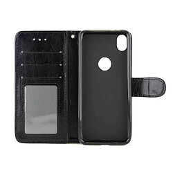 Avis Wewoo Housse Coque Etui en cuir Flip pour Motorola Moto E6 Texture Crazy Horse horizontal avec support & logements de cartes & Portefeuille et cadre photo noir