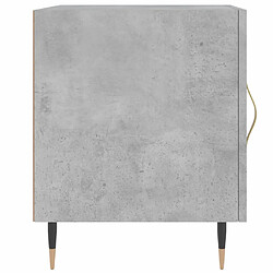 Acheter vidaXL Table de chevet gris béton 40x40x50 cm bois d’ingénierie