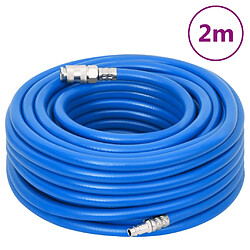 vidaXL Tuyau d'air bleu 0,7" 2 m PVC pas cher