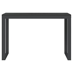 Avis Maison Chic Bureau d'ordinateur solide,Table de travail Noir 110x60x73 cm Bois d’ingénierie -GKD69500