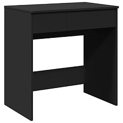 vidaXL Coiffeuse avec miroir noir 73x46,5x120 cm