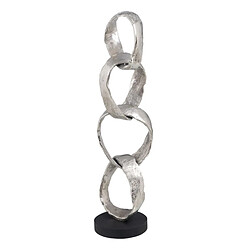 BigBuy Home Figurine Décorative 21 x 15 x 63 cm Noir Argent