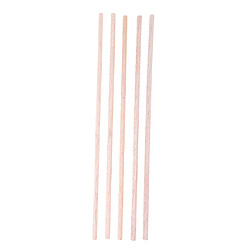 10pcs 25cm Goupille Tige en Bois Artisanat Décorations pour Cérémonie Non Fini Accessoire DIY Artisanat