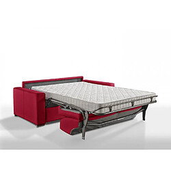 Acheter Inside 75 Canapé convertible EXPRESS PREMIUM 120 cm sommier lattes RENATONISI matelas BULTEX polyuréthane rouge