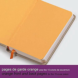 Acheter RHODIA 118750C - Carnet Rigide Violet - A5 - Ligne - 192 pages - Papier Clairefontaine Ivoire 90 g/m - Marque-Page, Fermeture Elastique - Couverture Simili Cuir - Collection Rhodiarama