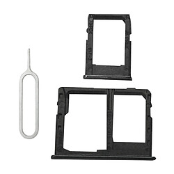 Acheter Double support carte Sim / SD + plateau pour Samsung Galaxy J610 J6 Plus noir