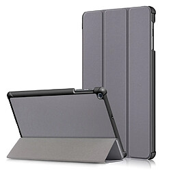 Etui en PU triple pli avec support gris pour votre Samsung Galaxy TAB A 10.1 2019 SM-T510/SM-T515