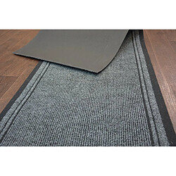 RUGSX PAILLASSON TAPIS DE COULOIR ANTIDÉRAPANT MALAGA gris 2107 100 cm 100x440 cm