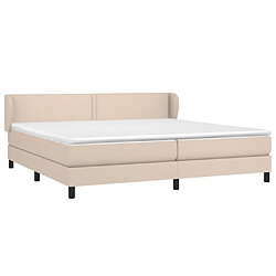 Avis Maison Chic Structures de lit + matelas,Lit à sommier tapissier avec matelas Cappuccino 200x200 cm -MN19365