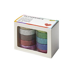 folia Ruban adhésif déco 'Glitter Tape', kit de 10 ()