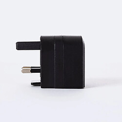 Ledkia Adaptateur de Prise Type E (EU) à Prise Type G (UK) Noir