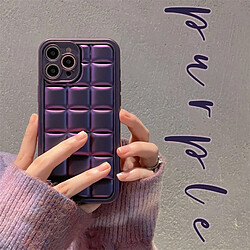 GUPBOO Étui pour iPhone13 Étui de téléphone portable personnalisé violet cool simple anti-chute