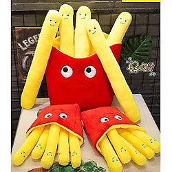 Acheter Universal 50cm mignon dessin animé peluche oreiller drôle nourriture remplissage jouet collation frites cadeau (rouge)