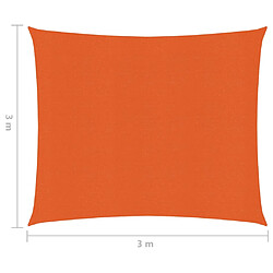 Acheter Helloshop26 Voile d'ombrage 160 g/m² orange 3 x 3 m PEHD 02_0009243