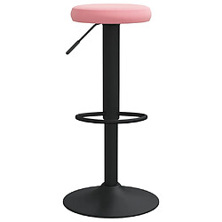 Acheter vidaXL Tabourets de bar lot de 2 rose velours