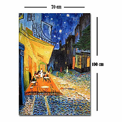 Acheter EPIKASA Impression sur Toile Van Gogh Terrasse du Café le Soir, Bleu, Polyester, 50x3x70 cm