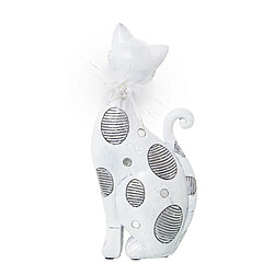 Avis Figurine Décorative Alexandra House Living Blanc Acrylique Plastique Mélamine Chat