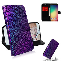 Wewoo Housse Coque Pour Google Pixel 4 couleur unie boucle magnétique coloré horizontale étui en cuir PU avec titulaire et fentes cartes et portefeuille et lanière violet