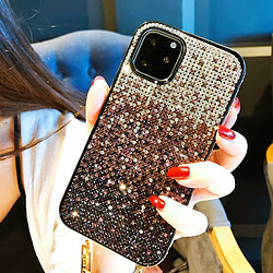 Wewoo Coque Rigide Pour iPhone 11 PC + Etui de protection en dégradé de trois couleurs Crystal Diamond dégradé violet