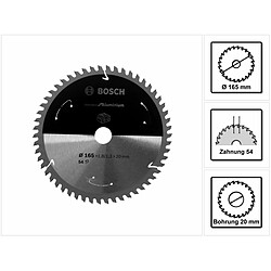 Bosch Lame de scie circulaire Standard for Aluminium 165 x 1,3 x 20 mm - 54 dents ( 2608837763 )