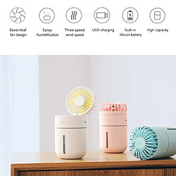 Acheter Wewoo Ventilateur électrique d'humidification de bureau avec chargeur à 3 vitesses réglable en charge USB (blanc)