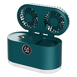 Mini Climatiseur 3 En 1 Ventilateur De Refroidissement Humidificateur Purificateur LED Vert Clair